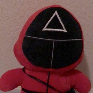 Squid game stuffy suction cup umbrella shape lightly used